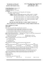 Đề cương ôn tập Học kì 2 Sinh học 11 năm 2025–2026 trường THPT Phước Long (TP Hồ Chí Minh)
